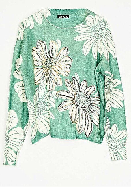 mployza-pullover-mali-and-bambaki-me-pagetes-floral-prasino-cuca.gr