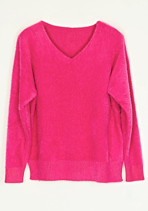 pullover-fluffy-loose-fit-me-v-foyksia-cuca.gr